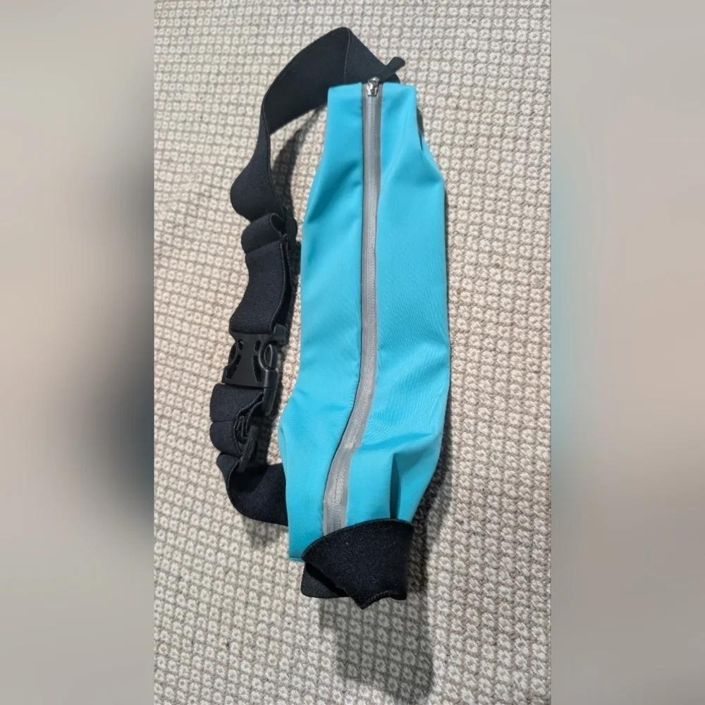 Stylish Teal Phone Case with Black Strap